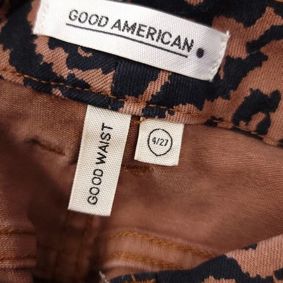 Good American Good Waist Zebra Print Jean Pants - Picture 9 of 11